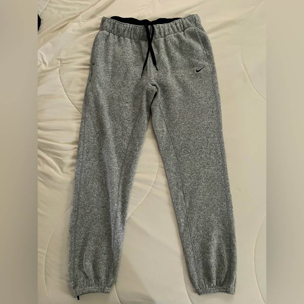 Nike size small grey heavy knit sweatpants.